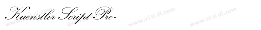 Kuenstler Script Pro字体转换 Kuenstler Script Pro字体转换